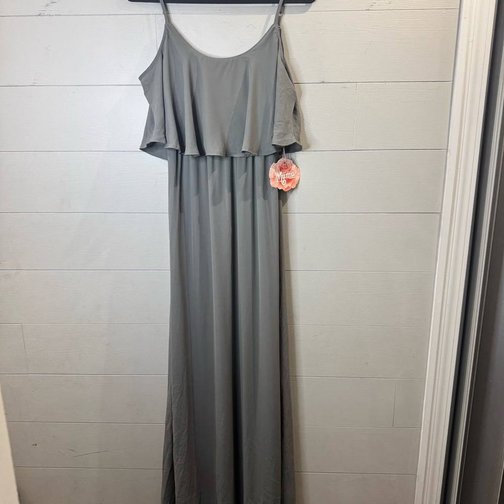 Show Me Your Mumu NWT Caitlin Ruffle Maxi Dress Size Small